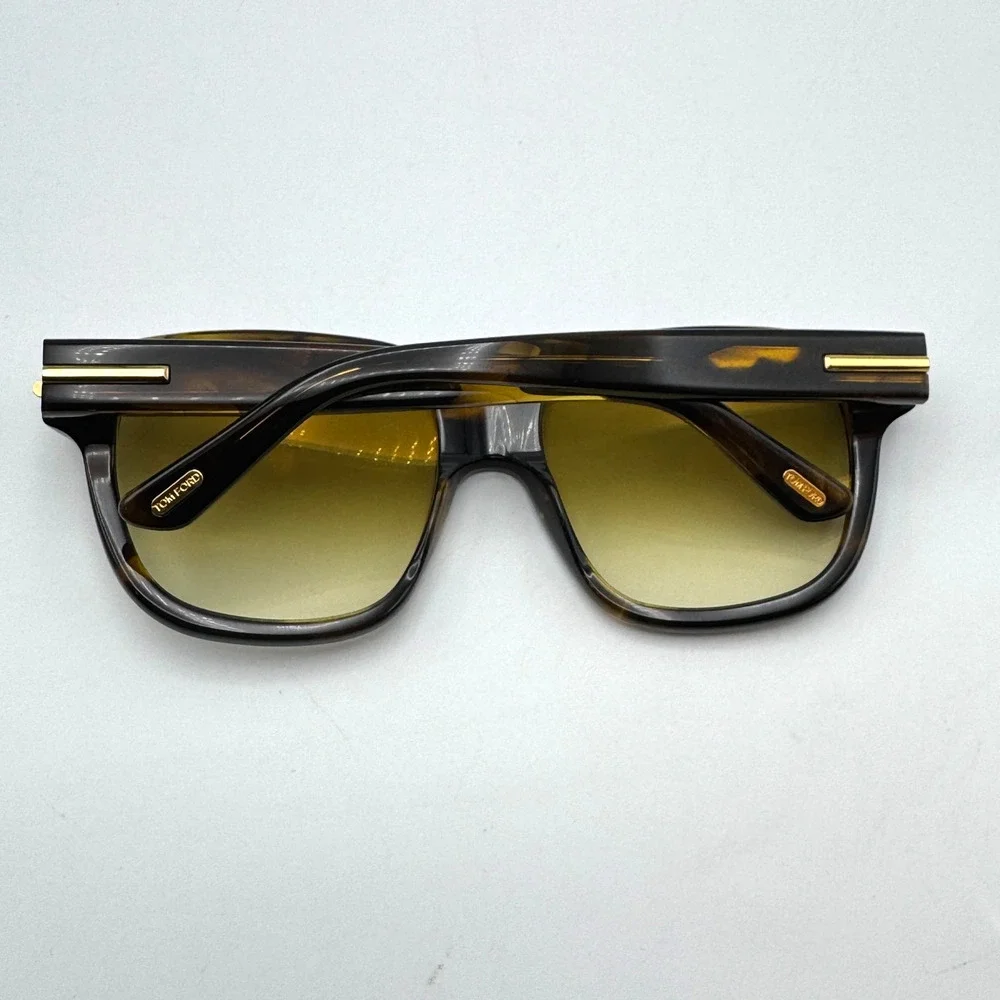Tom Ford Sunglasses FT1236 56F Havana Square Brown Gradient Lens 58-18-140mm